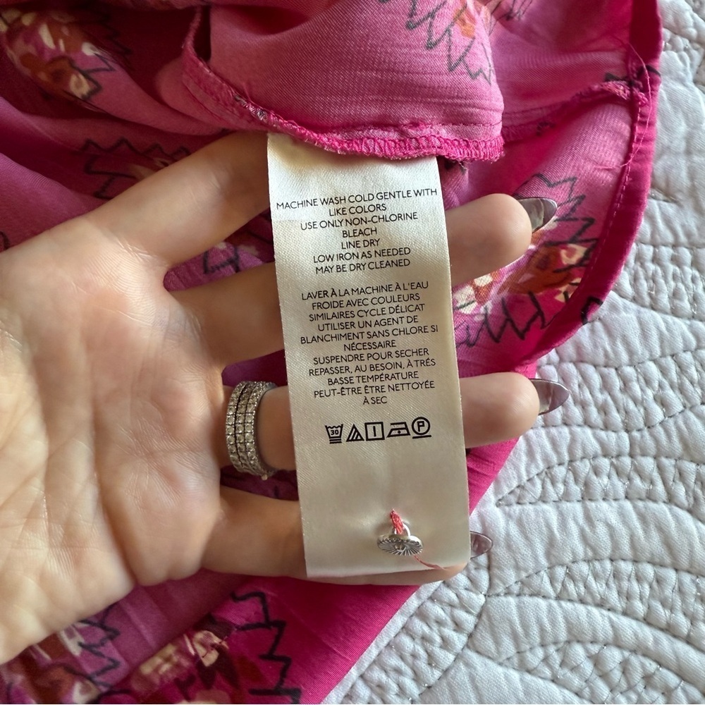 Anthropologie - Drapey Henley Pullover - Pink Combo - Picture 7 of 12